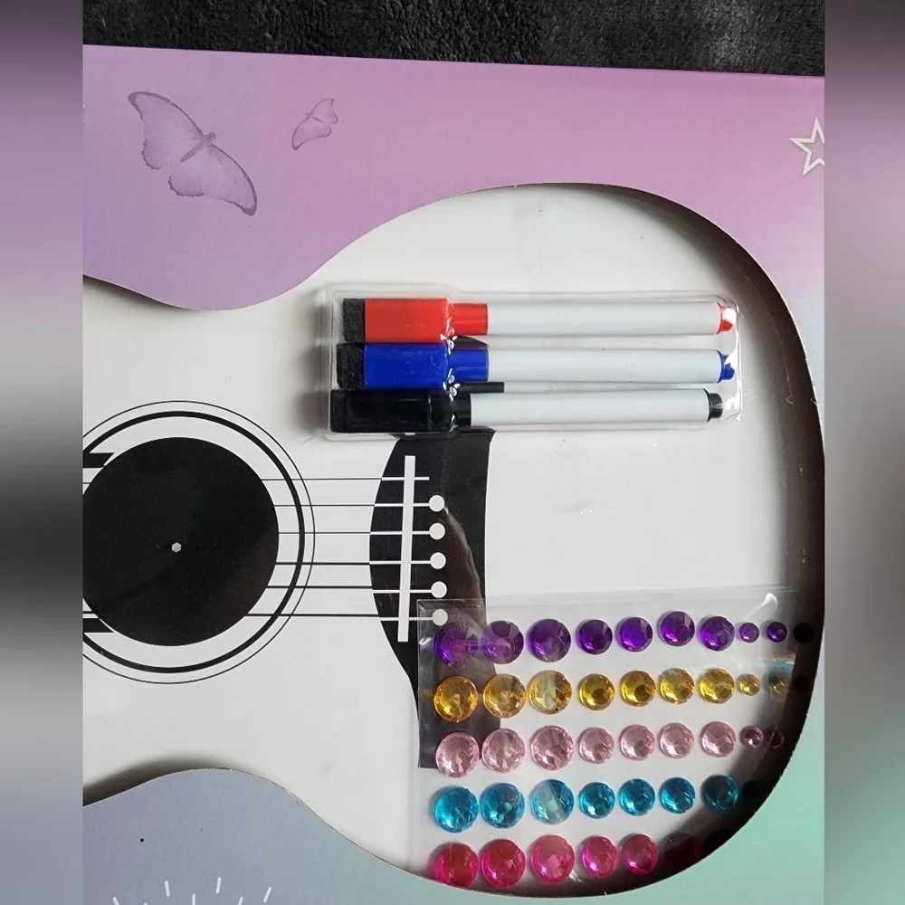 New Taylor Swift fan Personalize Your Own Guitar Wall Decor +3 dry-erase markers